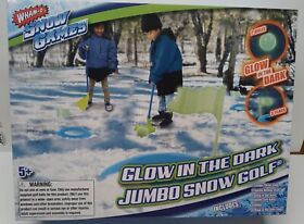 7140503 Wham-o Glow In The Dark Jumbo Snow Golf Set Winter Game Kids