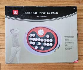 Wilson 016559245908 Nib Golf Ball Display Rack With Clock