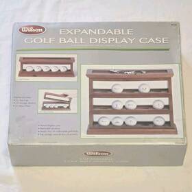 278388 Wilson New Expandable And Stackable Wood Golf Ball Display Case