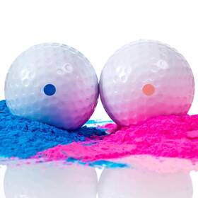 Winsharp 669439731857 Gender Reveal Golf Balls Exploding Set - 2 1 Pink And Blue