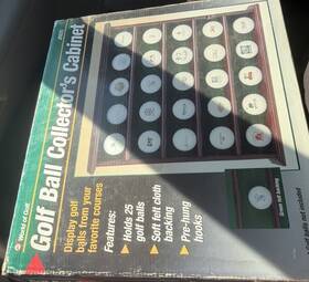 Jrc25 World Of Golf Ball Collectors Cabinet Holds 25 Balls