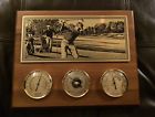 Ws-30133 Highland West Colorado Usa Golfing On Green Plaque Golf Walnut