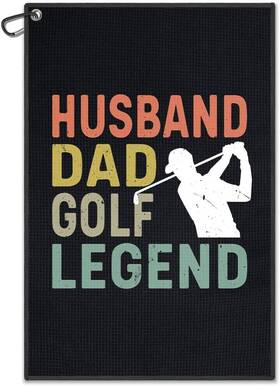 Ryt004 Wuuckoo Husband Dad Golf Legend Towel Funny Towels For Bags Black