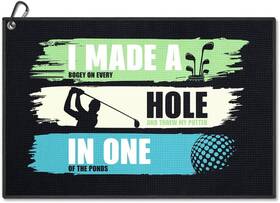 Ryt019 Wuuckoo I Made A Hole In One Golf Towel Funny Towels For Bags With Black