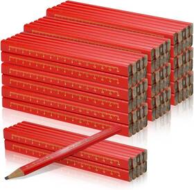 132425512121258 Wyomer 100 Pcs Carpenter Pencils Octagonal Hard Black 1 Count Pack Of Red