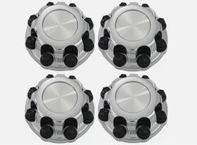 Xiangcaihr 762849912882 4pcs Chrome Wheel Center Caps Silver 8 Lugs Fit For 1998-2013 Chevy