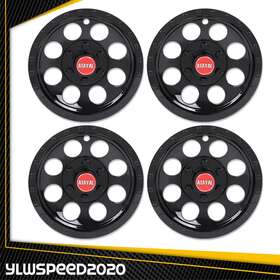 V-03etn6404abb Ylwspeed20 4pcs Black Golf Cart 10 Inch Wheel Cover Hub Caps Fit For Ezgo Club Car And Yamaha