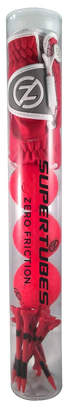 Gb70008 Zero Friction Supertube Ladies Neon Red 1 Glove 3 Balls 10 Tees New