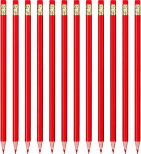 Pencils-01 Zhanmai Checking Erasable Pencils Red 1 Count Pack Of 24