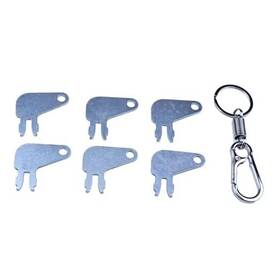 7n-0718 Zt Truck Parts 8398 6x Master Disconnect Ignition #8398 With Key Chain 8h-5306 7h Keys