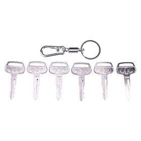Tr261434 Zt Truck Parts 6x Ignition Keys #787 With Key Chain Compatible Komatsu 6pcs