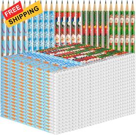 Psb-500 Zuazaor 500 Pieces Christmas Pencils With Count Pack Of 1 Multicolor