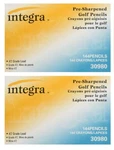 288 Integra Golf Pencils, 3-1/2-INCH Pre Sharpened, (2 Boxes 144EA) Yellow 30980. Fixed Price $24.99.
