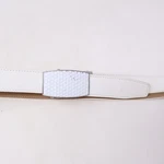 Nexbelt Aston Eagle White Nickel Golf Ball Textured Buckle Cut At Size 40. Fixed Price $19.99.