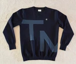 Taylormade Golf Men's Big Graphic V-neck Knit Sweater Navy Blue Size Jdm Model. Fixed Price $74.99.