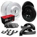 For Honda Civic 90-95 R1 Concepts Slotted Front & Rear Brake Kit W Optimum Pads. Fixed Price $346.96.