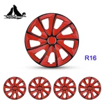 16" 4 Pack Red Wheel Covers Snap On Hubcaps For Volkswagen Golf Jetta Dodge R16. Fixed Price $46.99.