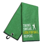 Swing Swear Look For Embroidered Green Golf Towel, Funny Towels Bags.... Fixed Price $27.69.