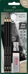 3 Count Pitt Graphite Matte Tin - 10B, 12B, 14B Black Pencils. Fixed Price $23.99.