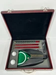 Executive Home Office Indoor Practice Golf Putter Set W/putting Balls Battery Op. Fixed Price $54.14.