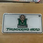 Marshall Thundering Herd Ncaa Collegiate Team Plate Rico Industries Tag Express. Fixed Price $9.34.