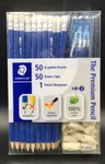 New In Box Staedtler 50 HB2 Graphite Eraser Caps 1 Sharpener. Fixed Price $14.00.