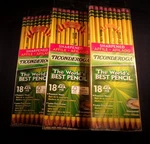 Dixon Ticonderoga Wood-cased No. 2/HB Pencils, Pre-sharpened, 3 Pack Of 18 (54). Fixed Price $14.90.