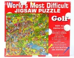 Worlds Most Difficult Jigsaw Puzzle Golf Edition 529 Double Sided Buffalo Games. Fixed Price $16.99.