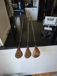 Vintage 1949 Tommy Armour Macgregor Tourney 2 -4 Fairway Woods Oil Hardened 695T. Fixed Price $99.99.