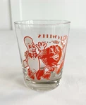 Vintage 1976 Old Bowlers Never Die Funny Cartoon Rocks Glass Cm Paula Co. Fixed Price $15.95.