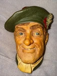 Vintage 1969 Bossons Jock Chalkware Character Wall Heads, Made England. Fixed Price $19.99.