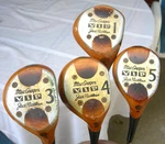 Rh Macgregor Vip Jack Nicklaus Wood Set, 1, 3, 4, 5, Persimmon Heads. Fixed Price $109.99.