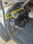 Front Side Mount Golf Cart Cup Holders For Club Onward, Precedent, Tempo. Fixed Price $39.95.