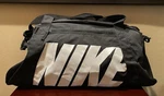 Nike Sport Duffle Gym Bag Black 21" With Shoulder Strap. Fixed Price $29.99.