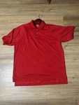 Adidas Golf Men's Essential 3 Stripe Short Sleeve Polo Shirt In Red Sz Xl. Fixed Price $20.00.
