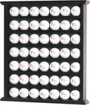Gift 49-GOLF Ball Display Case Cabinet Rack, No Door Open Black Finish. Fixed Price $67.00.