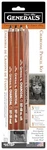 General's Charcoal Pencil Kit, Assorted Hardness, Set Of 5. Fixed Price $10.99.