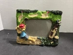 Golf Themed Photo Ceramic Resin Clubs Bear 7IN X 6IN. Classic Frame!. Fixed Price $11.69.