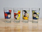 2012 Star Trek Collectors Glasses Set Of 4 Kirk Spock Mccoy Scotty 16OZ. Fixed Price $44.99.