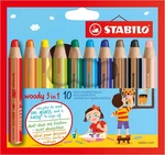 Stabilo Multi-talented Pencil Woody 3 In Pack Of 10 Assorted Colors. Fixed Price $34.31.
