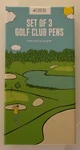 Eureka Set Off 3 Ballpoint Golf Club Pens - New Box. Fixed Price $16.99.