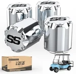10L0L Golf Cart Ss Chrome Wheel Center Itp Push In Style Hubcaps Dust. Fixed Price $36.90.