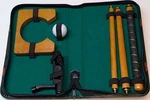 Portable Indoor Golf Putting Cup Set With Wooden Putter, Ball, Target, Case. Fixed Price $20.99.