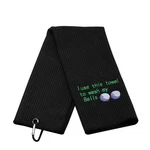 Jxgzso Golf Towel Embroidered Gift Large, Wash My Balls Black. Fixed Price $23.99.