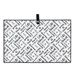 Taylormade Microfiber Cart Towel Small Black 24X15 Allover Print. Fixed Price $34.86.