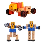 Artcreativity Wooden Toy Robots - 3 Pack Adorable Action Figures, Cars.... Fixed Price $9.90.
