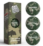 2 Sleeves Of 3, Total 6 Balls, Shanker Golf Camouflage Funny Prank Gift - New. Fixed Price $9.00.