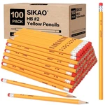 Sikao Number 2 Pencils - Hb Wood For Kids Sketching & Drawing, Classr.... Fixed Price $23.56.