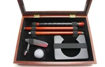 Executive Golf Putter Set & Mahogany Chest International Silver. Fixed Price $28.00.