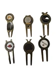 Set Of 6 Usa Made Vtg Pga Tour Brass Golf Divot Tool & Round Ball Marker Legacy. Fixed Price $39.99.